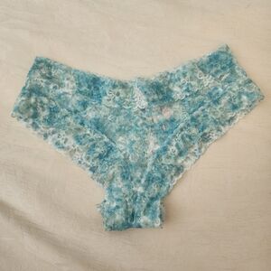 Victoria's secret blue tie dye cloud cheeky panty